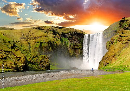 Исландия. Водопад Скоугафосс
