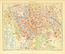 Постер Карта Рима 1