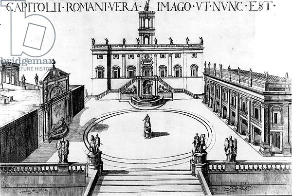 View of the Capitoline in Rome, 1600