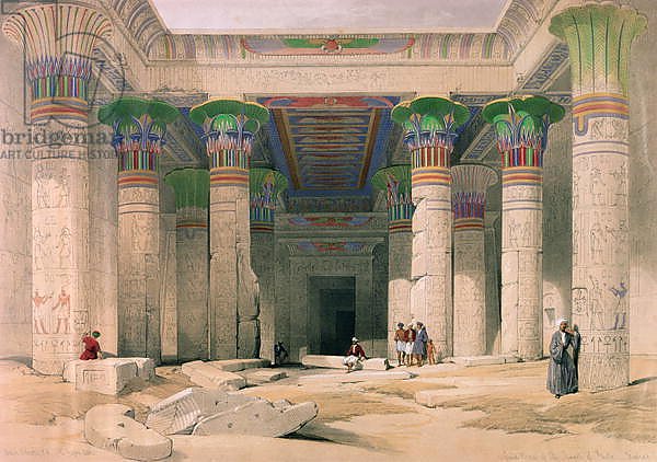 Grand Portico of the Temple of Philae, Nubia, from 'Egypt and Nubia'