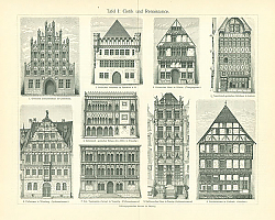 Постер Фасады зданий I: Gotik und Renaissance