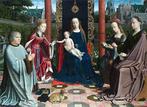 Дева Мария и младенец со Святыми и дарителем