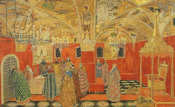 In the Kremlin, scene from the opera 'Boris Godunov' by M. Mussorgsky 1