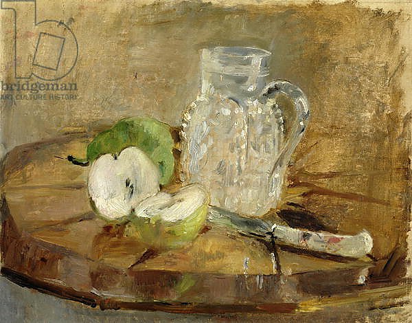 Still Life with a Cut Apple and a Pitcher, 1876
