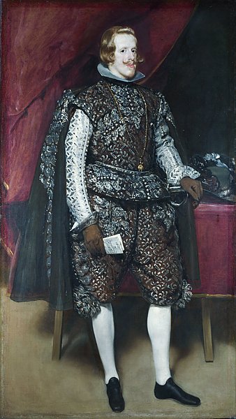 Филип IV Испанский в коричневом и серебряном