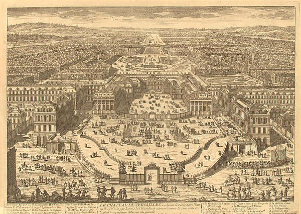Панорама дворцов и парков Версаля