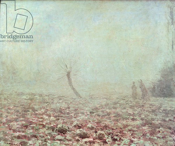 Постер Писсарро Камиль (Camille Pissarro) Landscape, 1874