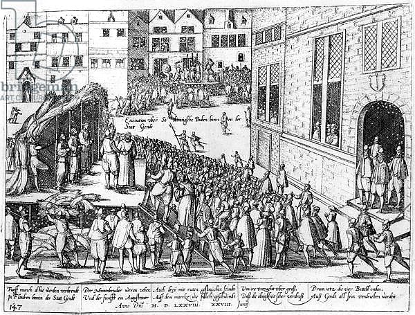 Scenes of the Spanish Inquisition at Ghent, June 1578