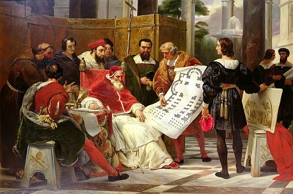 Pope Julius II ordering to construct St. Peter's, 1827 2