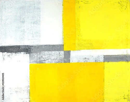 Бело-жёлто-серая абстракция