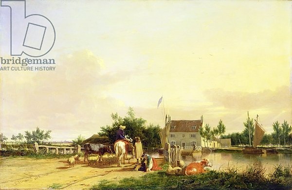 Buckenham Ferry on the River Yare, Norfolk, 1826