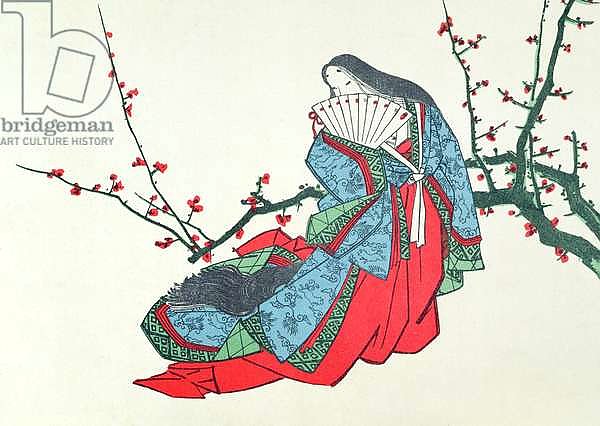 Ono no Komachi, illustration in 'L'Art' magazine, 1875
