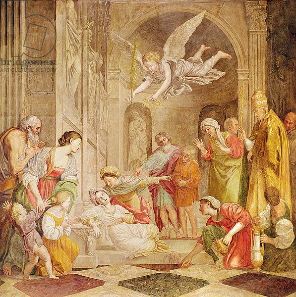 The Death of St. Cecilia, c.1614