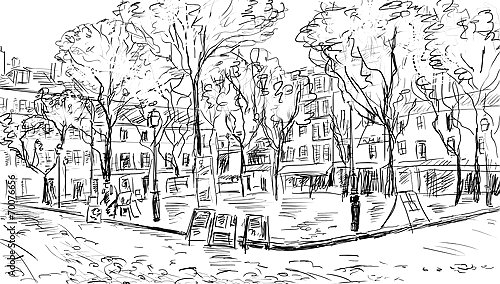 Париж в Ч/Б рисунках #42