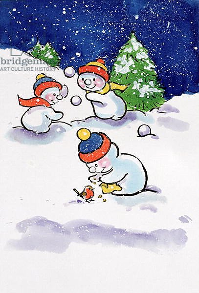 Little Snowmen Snowballing, 1996