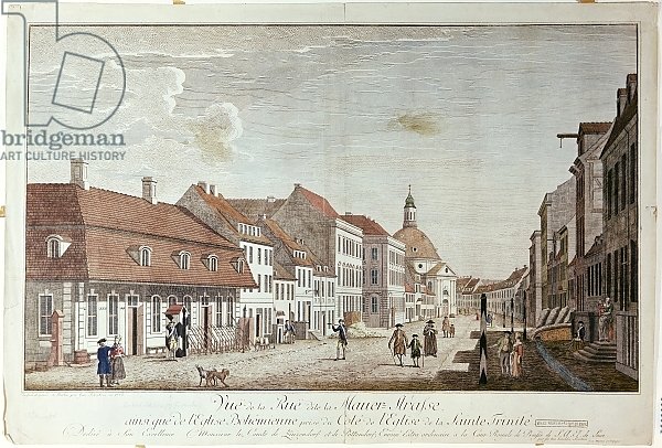 View of Mauer Strasse, Berlin, 1776