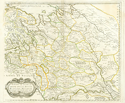 Постер Карта великого московского княжества, 1679 г.