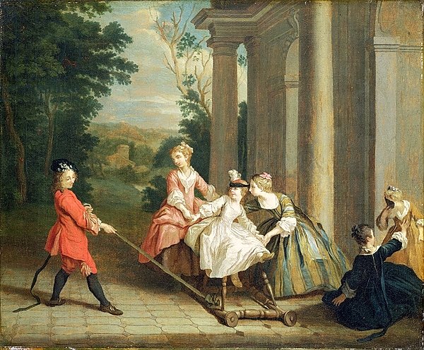 Children Playing with a Hobby Horse, c.1741-47