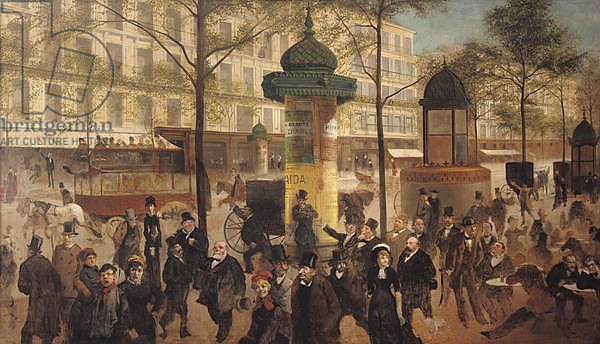 Study for a panorama of the Boulevard de Montmartre, 1877