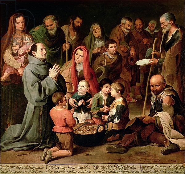 St. Diego of Alcala Giving Food to the Poor, 1645-46