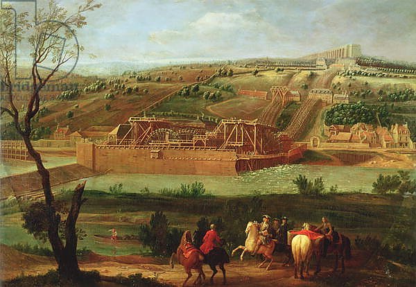 View of the Marly Machine and the Aqueduct at Louveciennes, 1722