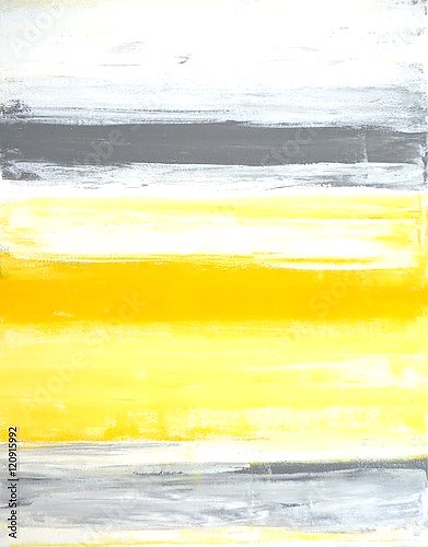 Серая абстракция с жёлтой полосой