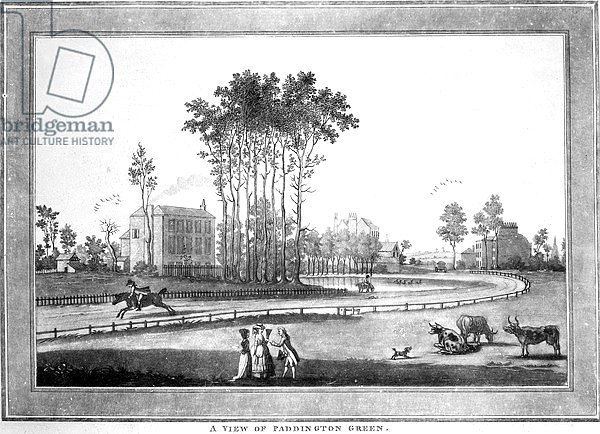 A View of Paddington Green, after Jeffry's Hamett O'Neale, published by Sayer & Bennett, 1782-1783