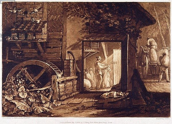 Pembury Mill, Kent, engraved by Charles Turner 1853-74