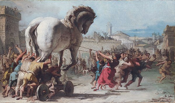 Проведение Троянского коня в Трою