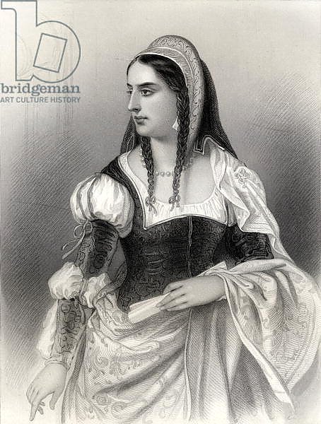 Isabella I 'The Catholic', illustration from 'World Noted Women' by Mary Cowden Clarke, 1858