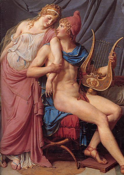 The courtship of Paris and Helen [detail  1]