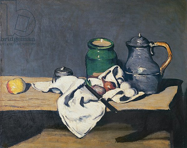 Still life with a tin kettle, 1869