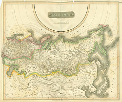 Постер Карта Российской Империи, 1814 г.
