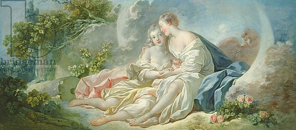 Jupiter disguised as Diana tries to seduce Callisto, c.1753