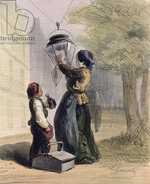 The Lamplighter, from 'Les Femmes de Paris', 1841-42