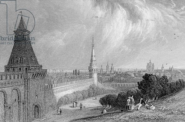 Moscow from the Esplanade of the Kremlin, engraved by J. T. Willmore