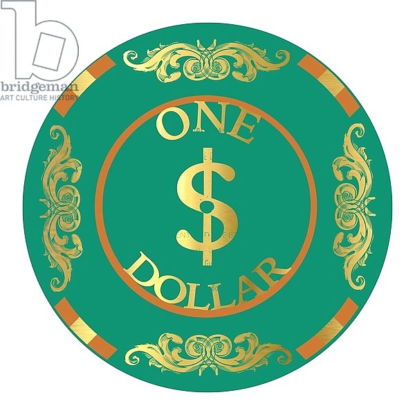 PokerChip $1, 2015, digital