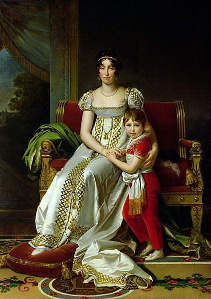 Hortense de Beauharnais Queen of Holland and her Son, Napoleon Charles Bonaparte 1806