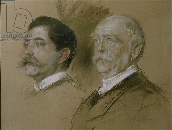 Otto von Bismarck and his Son Herbert, State Secretary of the Foreign Office from 1860-90, 1892