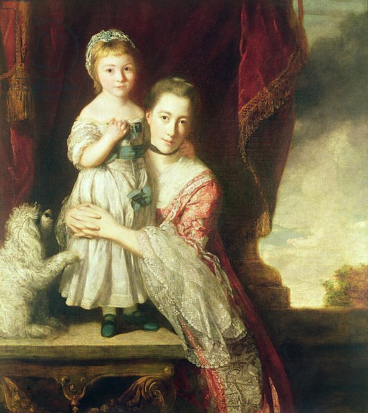 Georgiana, Countess Spencer with Lady Georgiana Spencer, 1759-61