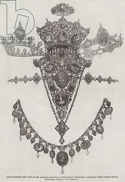 The Devonshire Gems, worn by the Countess Granville, at the Russian Coronation