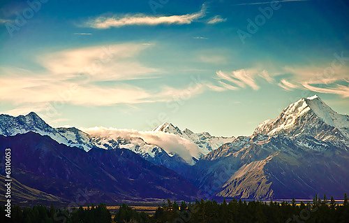 Новая Зеландия, горы Кука