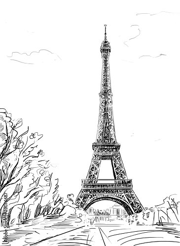 Париж в Ч/Б рисунках #40