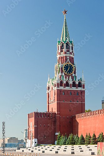 Россия, москва. Спаская башня Кремля