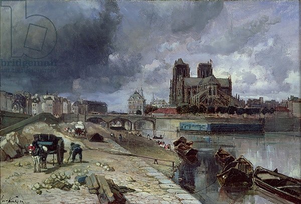 Notre-Dame from the Quai de la Tournelle, 1852