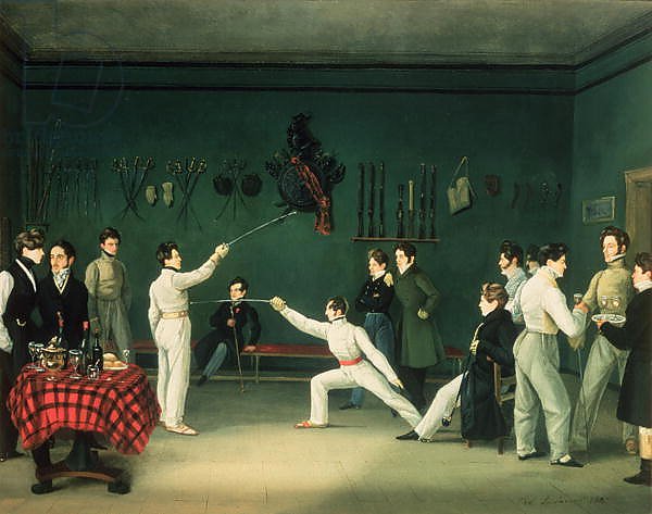 Постер Ладюрнер Адольф Игнатьевич A Fencing Scene, 1827