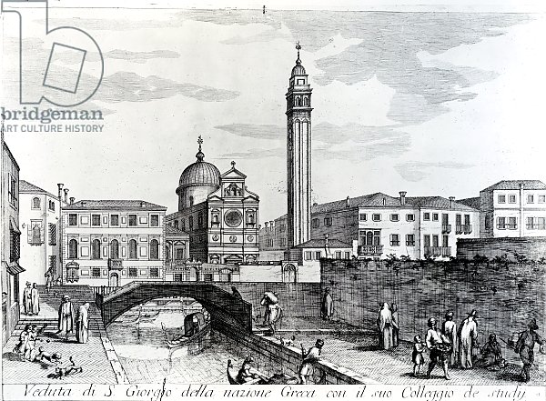 View of San Giorgio dei Greci and the Flanginian School, Venice