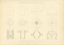 Постер Elementary Examples of Mechanical Drawing