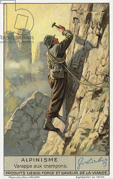 Climbing using crampons