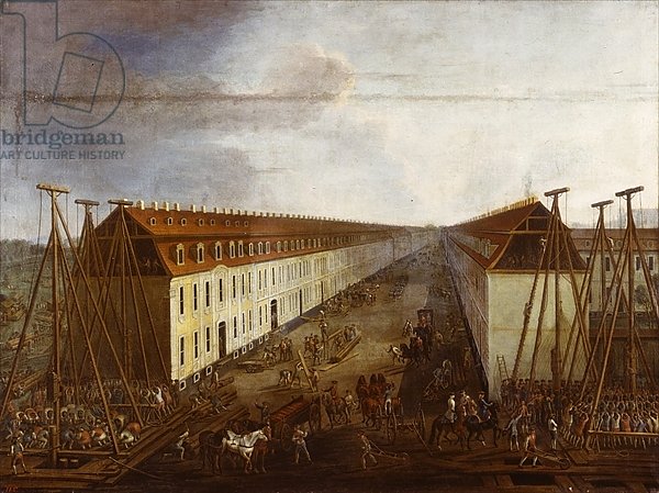 Building works on Friedrichstrasse in Berlin, c.1735